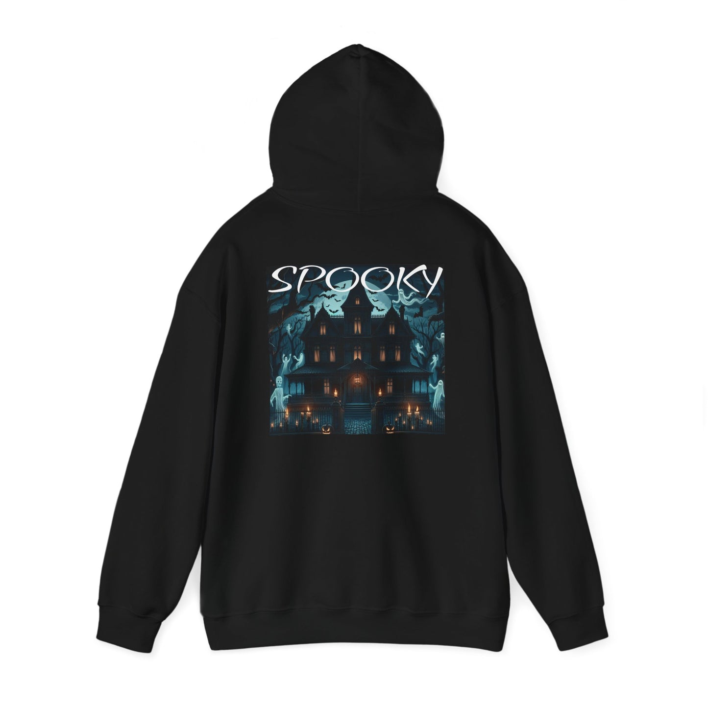 Haunted Halloween Spooky Hoodie Black