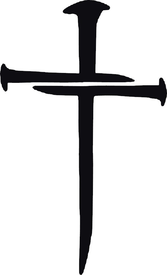 Cross Vinyl Decal, 6" tall, Multiple Colors Available, Christian, Christ, Resurrection