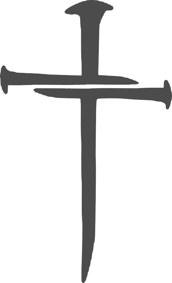 Cross Vinyl Decal, 6" tall, Multiple Colors Available, Christian, Christ, Resurrection