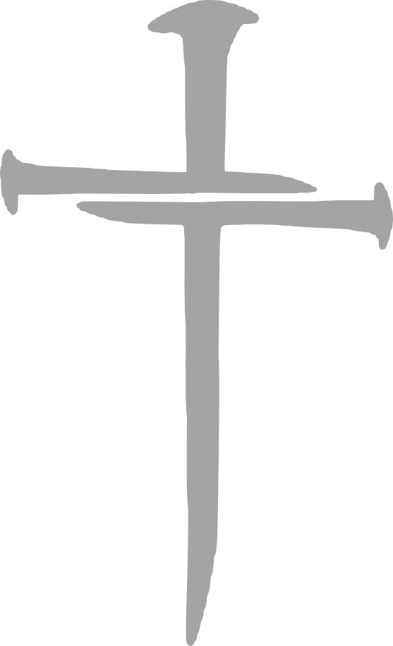 Cross Vinyl Decal, 6" tall, Multiple Colors Available, Christian, Christ, Resurrection