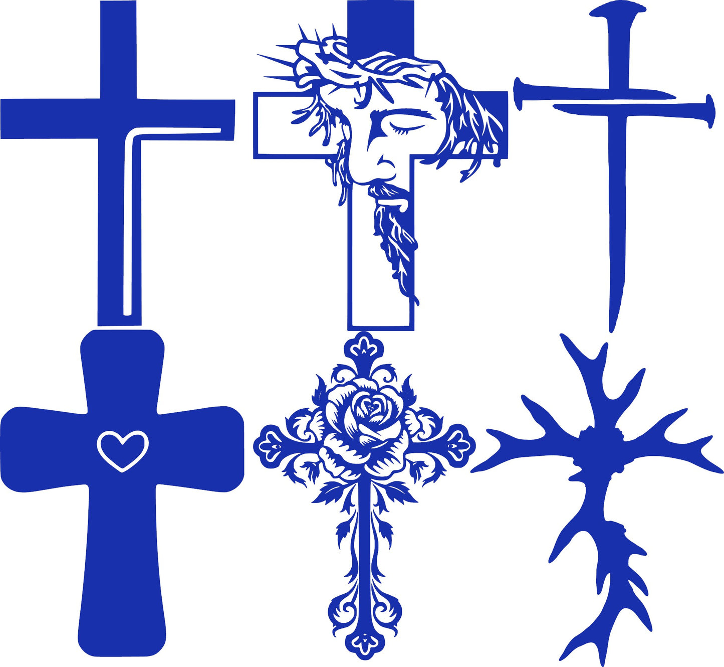 Cross Vinyl Decal, 6" tall, Multiple Colors Available, Christian, Christ, Resurrection