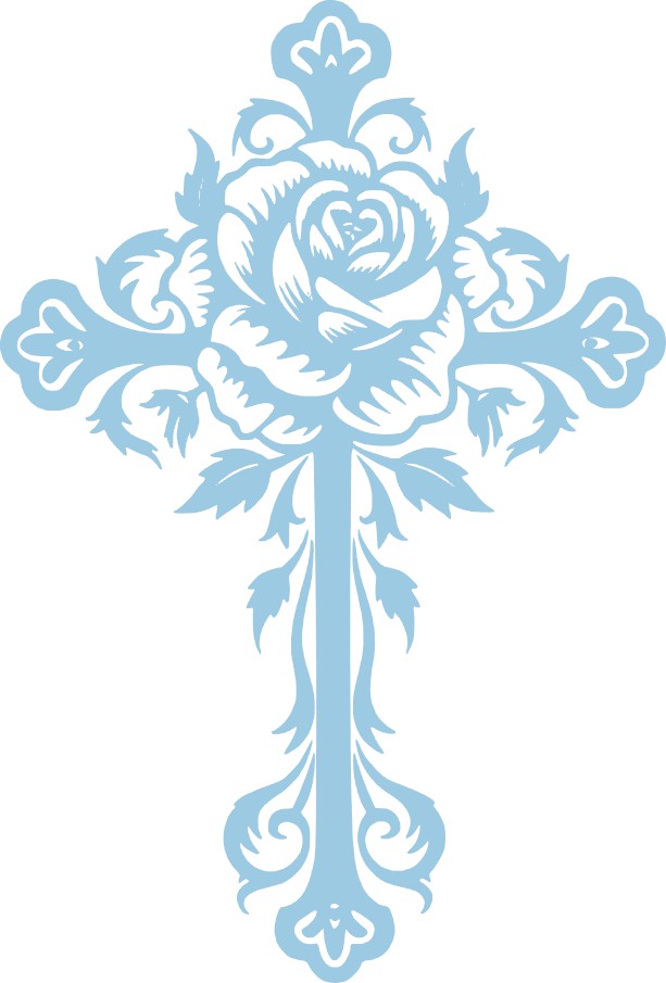 Cross Vinyl Decal, 6" tall, Multiple Colors Available, Christian, Christ, Resurrection