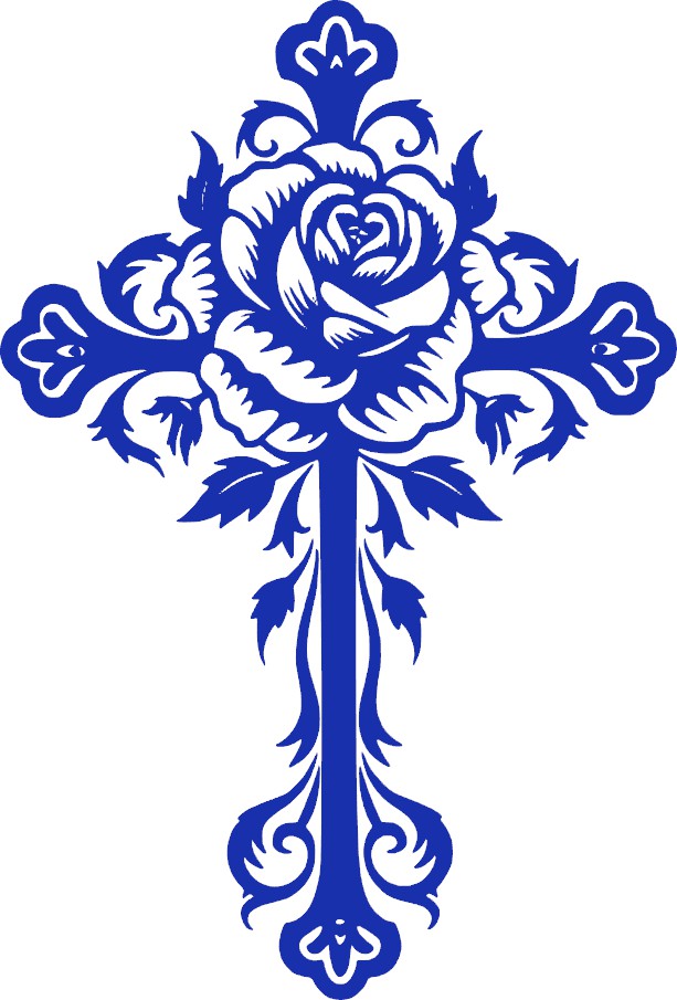 Cross Vinyl Decal, 6" tall, Multiple Colors Available, Christian, Christ, Resurrection