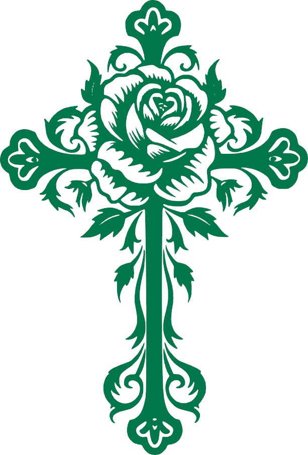 Cross Vinyl Decal, 6" tall, Multiple Colors Available, Christian, Christ, Resurrection