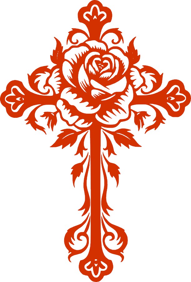 Cross Vinyl Decal, 6" tall, Multiple Colors Available, Christian, Christ, Resurrection