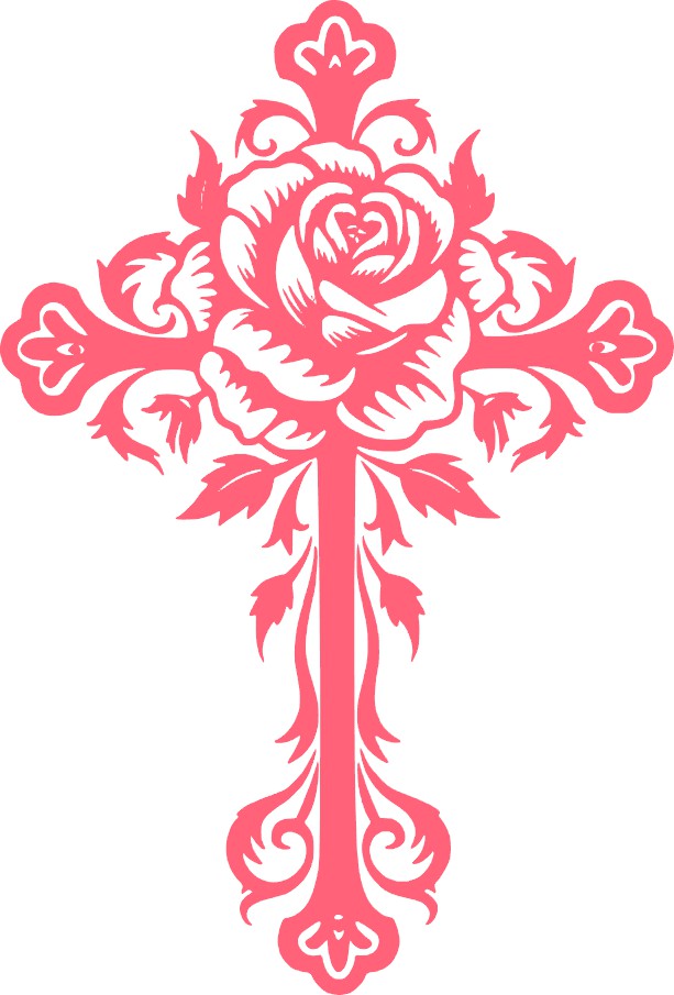 Cross Vinyl Decal, 6" tall, Multiple Colors Available, Christian, Christ, Resurrection