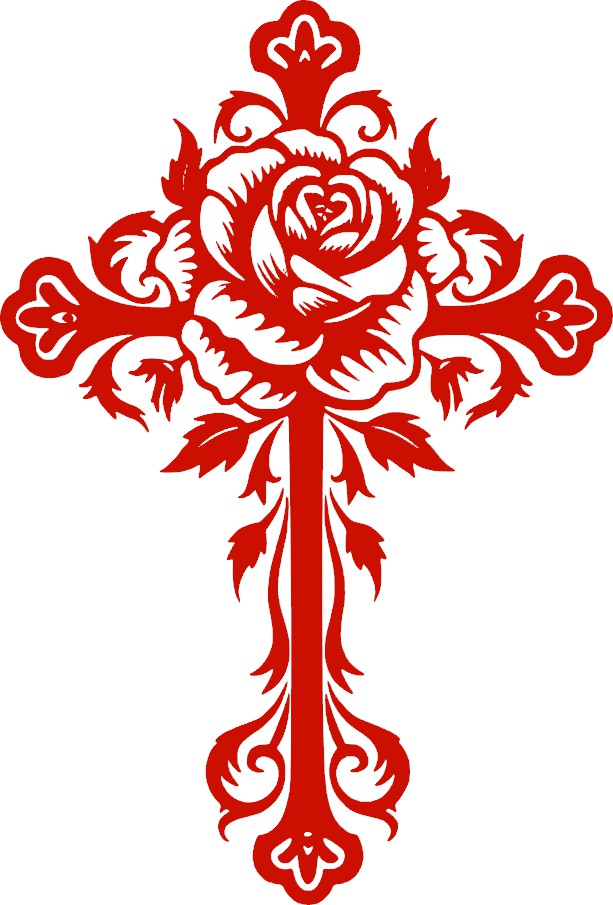 Cross Vinyl Decal, 6" tall, Multiple Colors Available, Christian, Christ, Resurrection