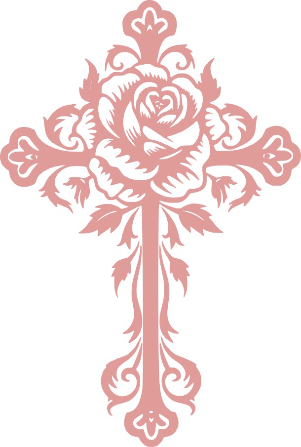 Cross Vinyl Decal, 6" tall, Multiple Colors Available, Christian, Christ, Resurrection