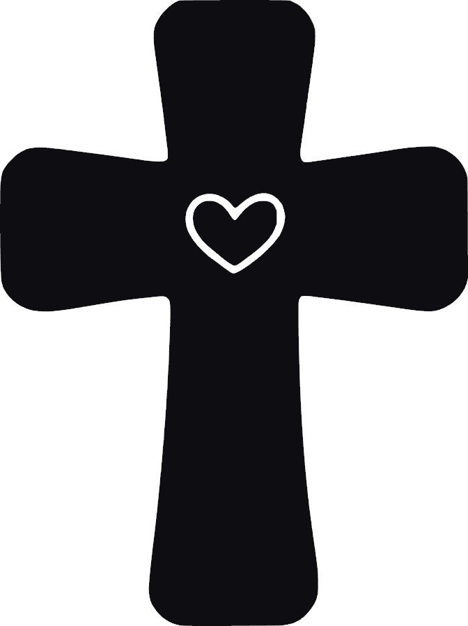 Cross Vinyl Decal, 6" tall, Multiple Colors Available, Christian, Christ, Resurrection