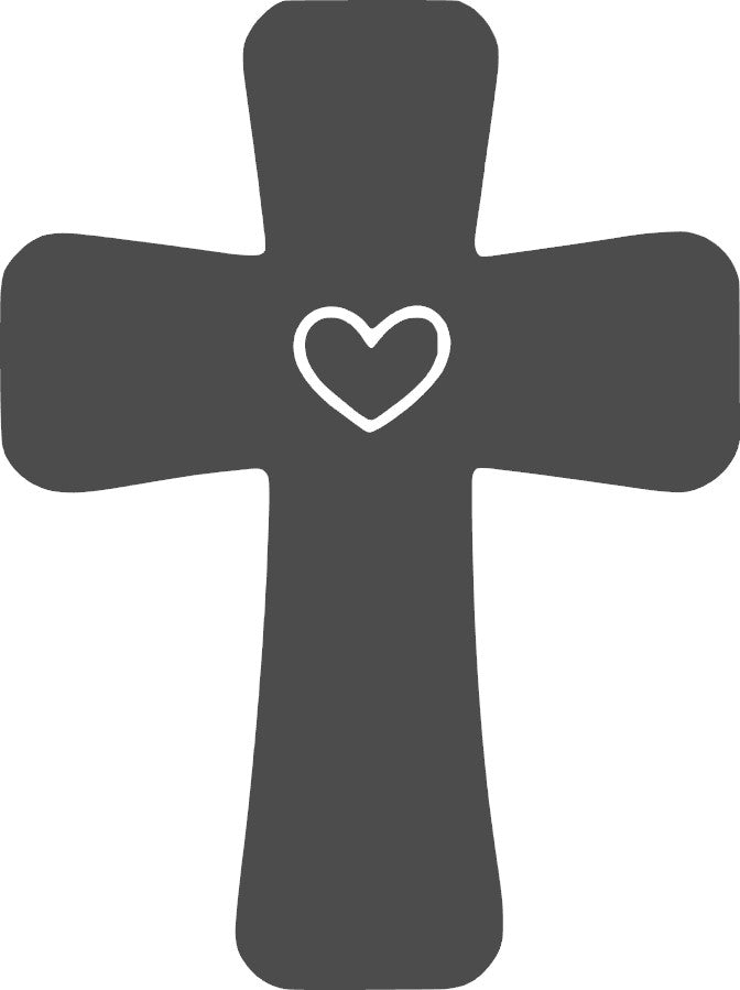 Cross Vinyl Decal, 6" tall, Multiple Colors Available, Christian, Christ, Resurrection