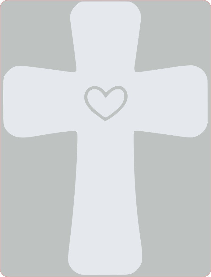 Cross Vinyl Decal, 6" tall, Multiple Colors Available, Christian, Christ, Resurrection