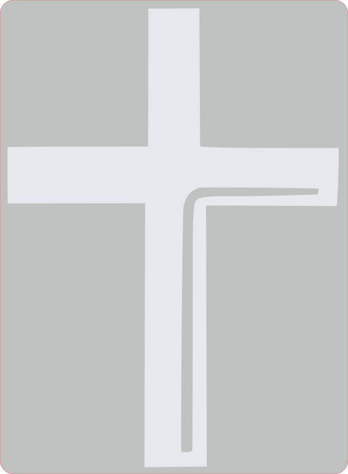 Cross Vinyl Decal, 6" tall, Multiple Colors Available, Christian, Christ, Resurrection