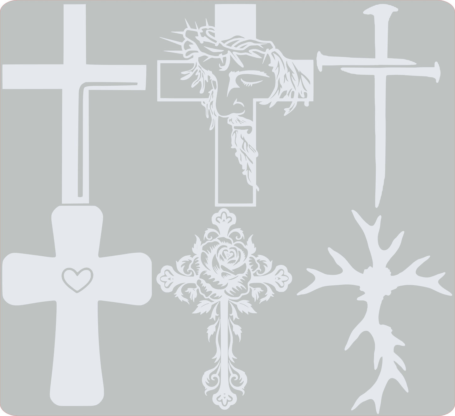 Cross Vinyl Decal, 6" tall, Multiple Colors Available, Christian, Christ, Resurrection