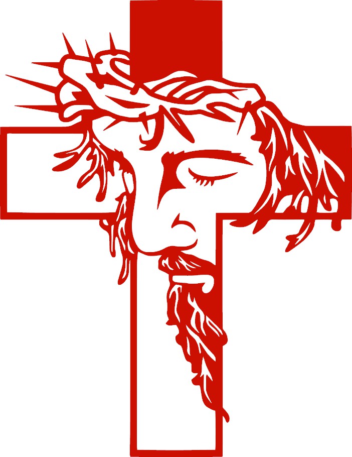 Cross Vinyl Decal, 6" tall, Multiple Colors Available, Christian, Christ, Resurrection