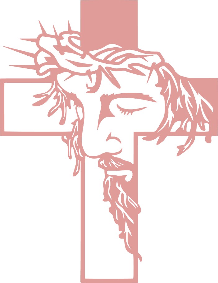 Cross Vinyl Decal, 6" tall, Multiple Colors Available, Christian, Christ, Resurrection