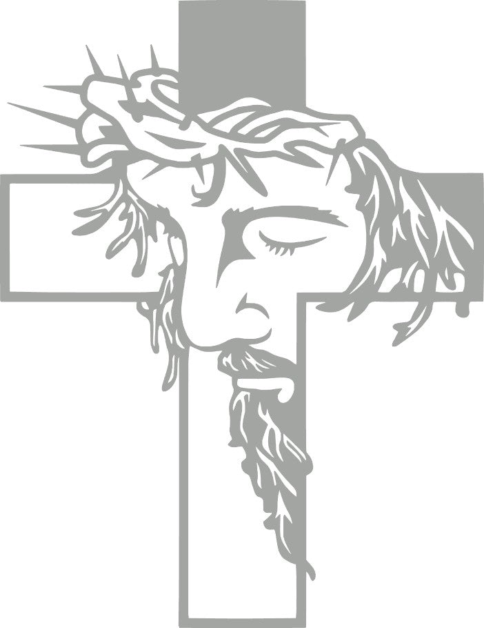 Cross Vinyl Decal, 6" tall, Multiple Colors Available, Christian, Christ, Resurrection