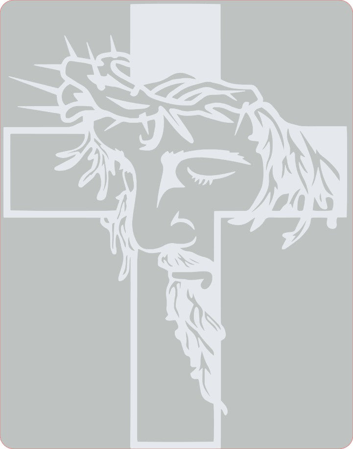 Cross Vinyl Decal, 6" tall, Multiple Colors Available, Christian, Christ, Resurrection