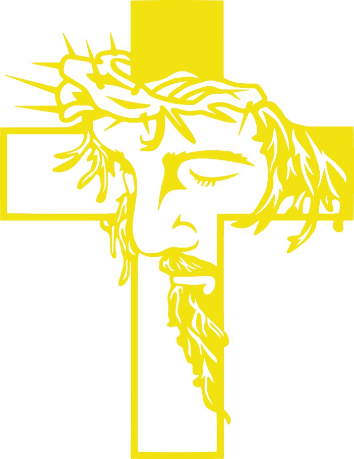 Cross Vinyl Decal, 6" tall, Multiple Colors Available, Christian, Christ, Resurrection