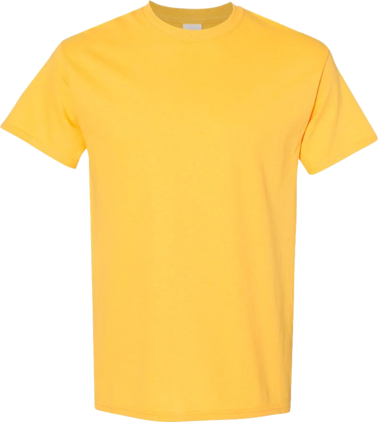 Blank Short Sleeve T-Shirt 5.3oz Heavy Cotton, Ready for Design