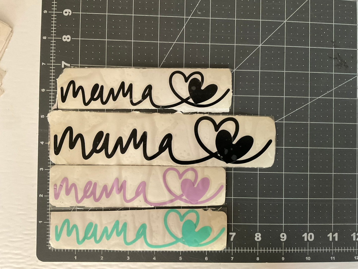 Mama Heart - Vinyl Decal - Mother's Day - Permanent Adhesive