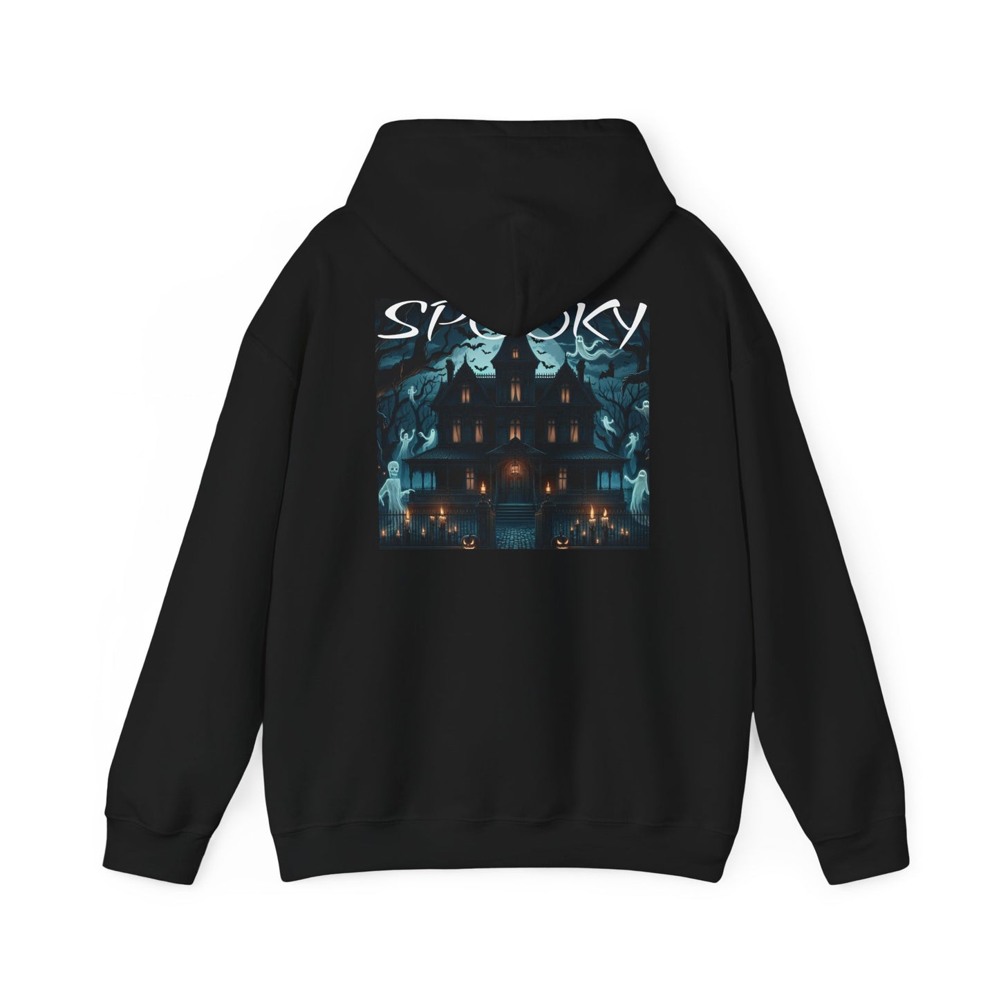 Haunted Halloween Spooky Hoodie Black