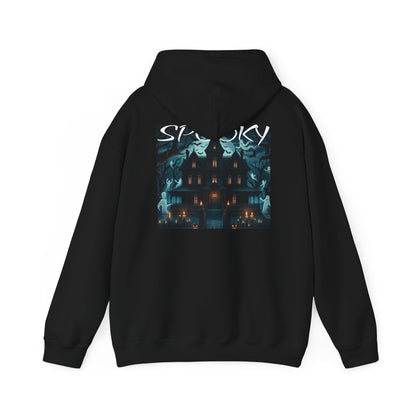 Haunted Halloween Spooky Hoodie Black