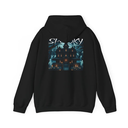 Haunted Halloween Spooky Hoodie Black