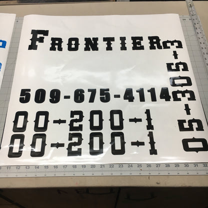 Personalized graphics for business advertising.