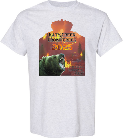 Crown Creek & Katy Creek Fire 2025 Front Design Support Wildland Firefighters