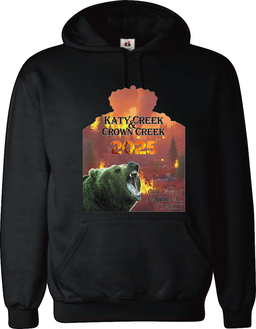 Crown Creek & Katy Creek Fire 2025 Front Design Support Wildland Firefighters