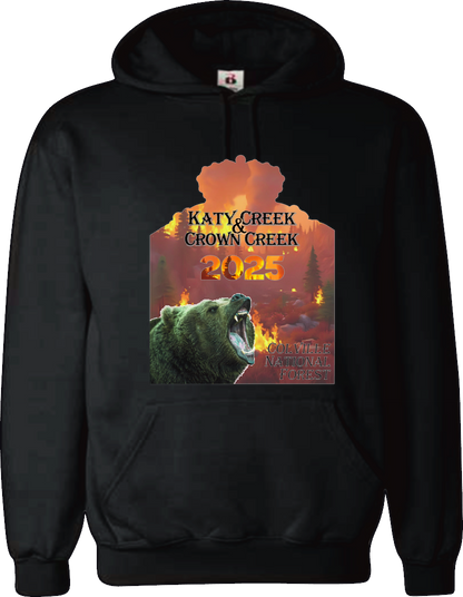 Crown Creek & Katy Creek Fire 2025 Front Design Support Wildland Firefighters