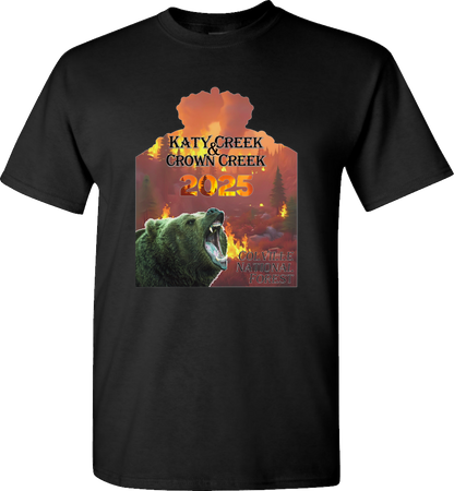 Crown Creek & Katy Creek Fire 2025 Front Design Support Wildland Firefighters