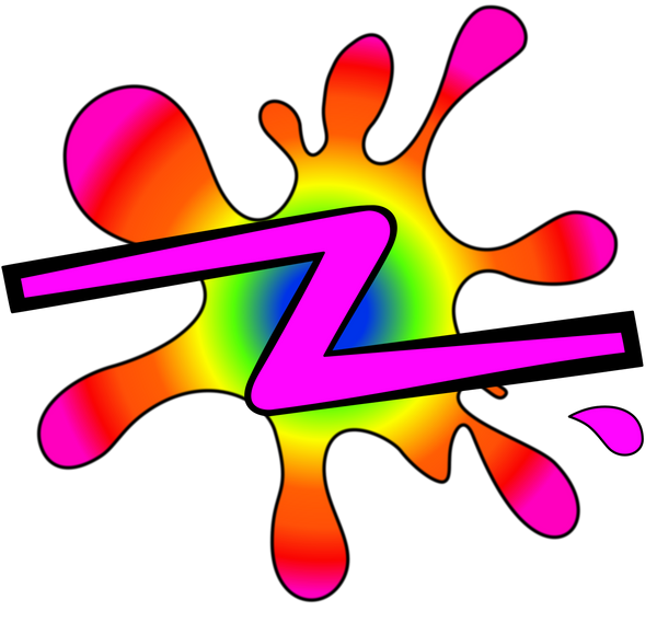 debz print zone logo splat