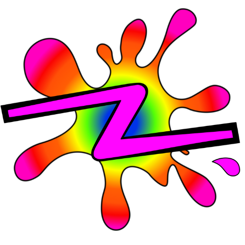 Debz Print Zone splat logo