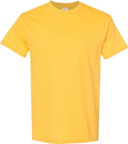 Blank Short Sleeve T-Shirt 5.3oz Heavy Cotton, Ready for Design