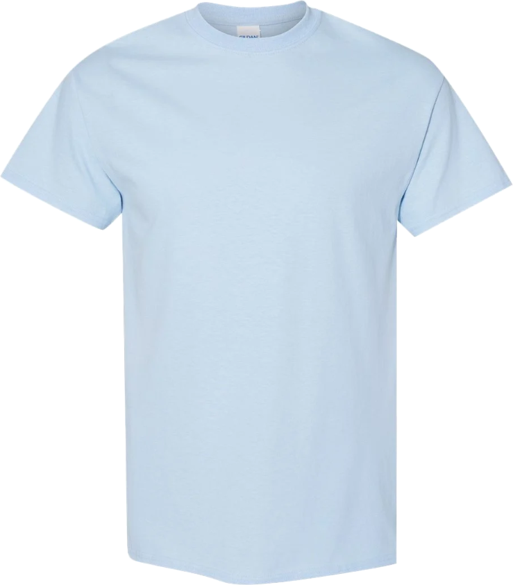Blank Short Sleeve T-Shirt 5.3oz Heavy Cotton, Ready for Design