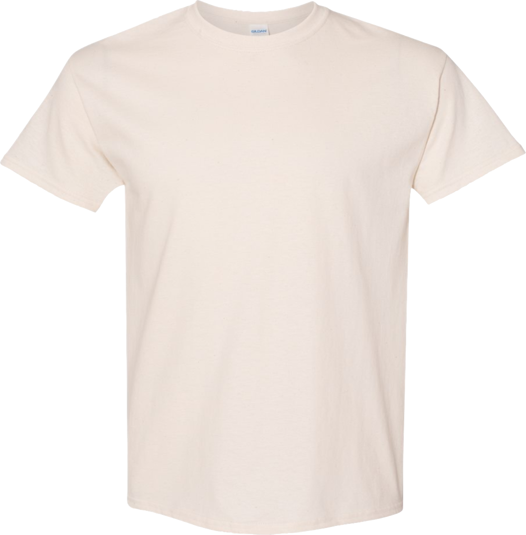 Blank Short Sleeve T-Shirt 5.3oz Heavy Cotton, Ready for Design