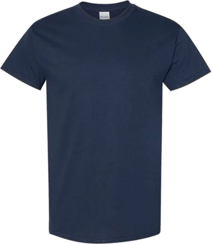 Blank Short Sleeve T-Shirt 5.3oz Heavy Cotton, Ready for Design