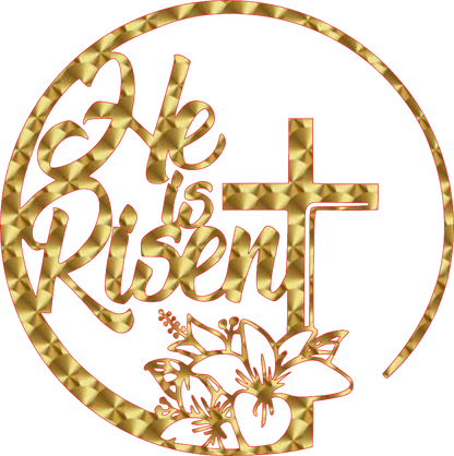 "He Is Risen" Vinyl Decal Oracal 651 9 Colors and 2 Reflective Colors