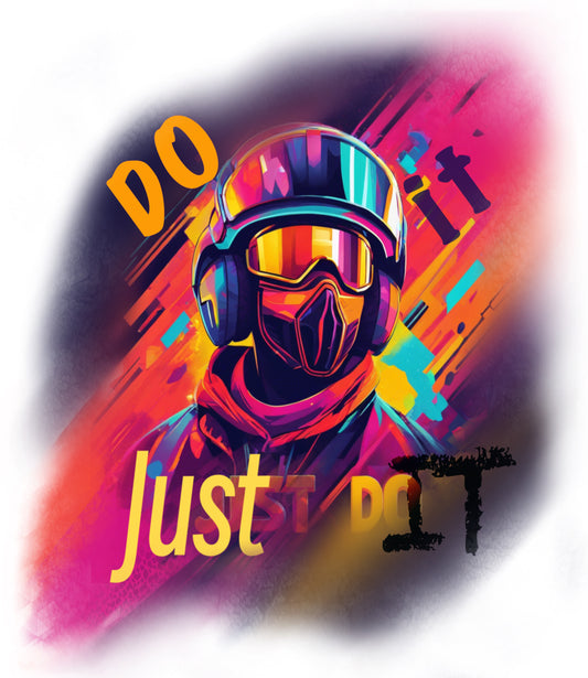 T-Shirt - Just Do It - Colorful Adult T-Shirt Multiple Options, 100% Cotton