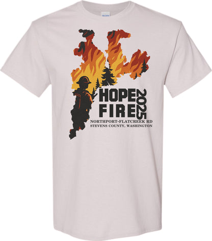 Support Hope Fire-Northport-Flatcreek-2025 Short Sleeve T-Shirt Front Design