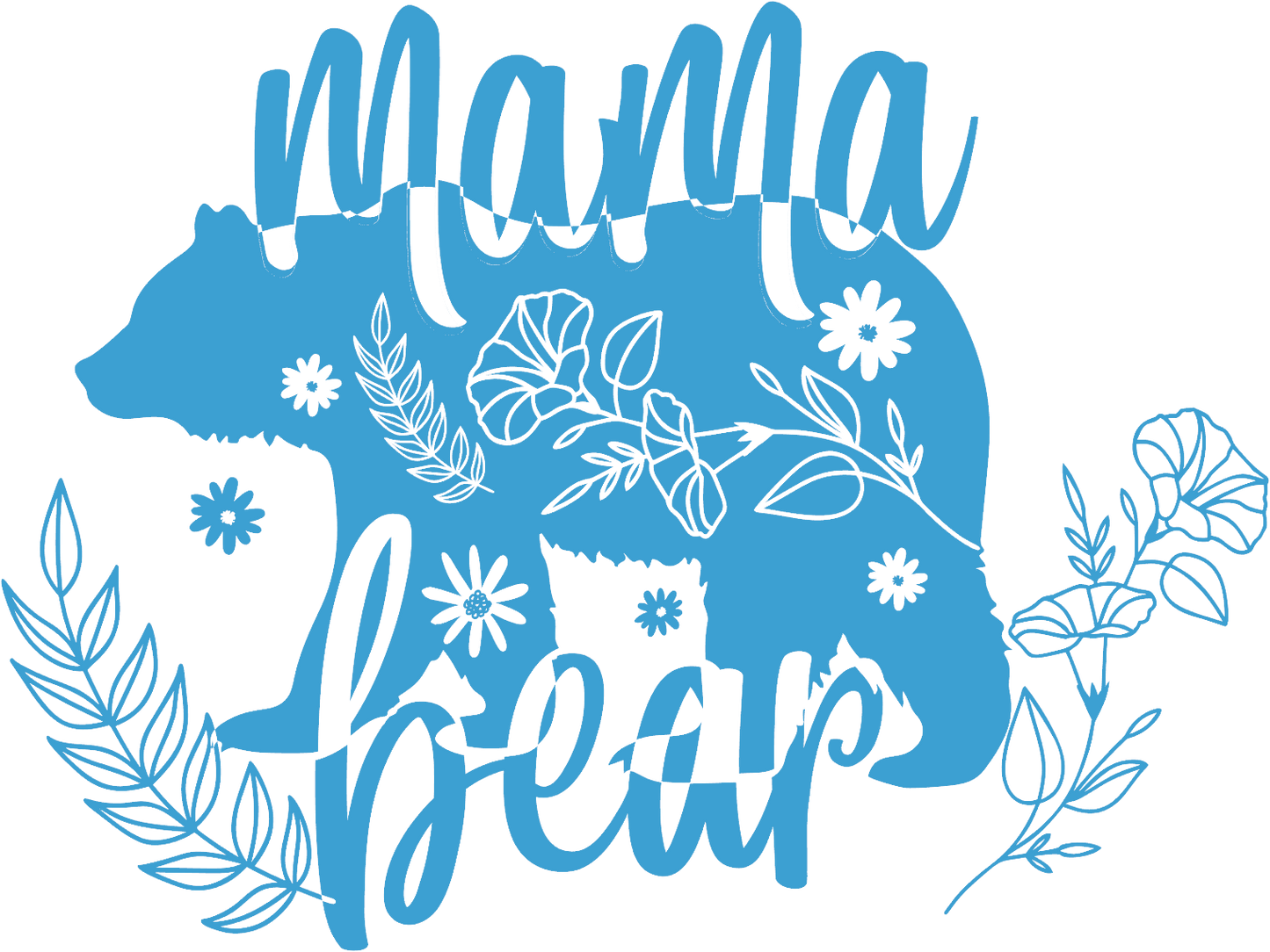 Mama Bear Decal Mother's Day Permanent Adhesive