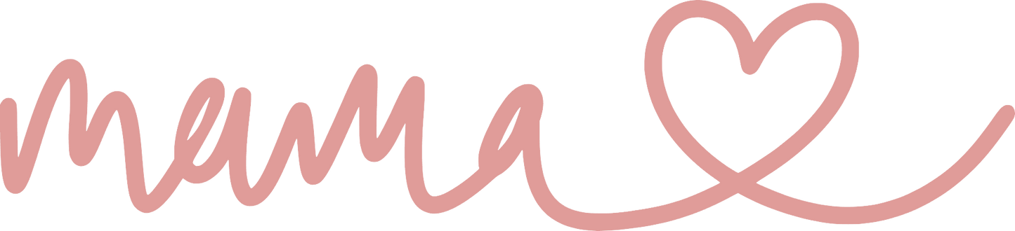 Mama Heart - Vinyl Decal - Mother's Day - Permanent Adhesive
