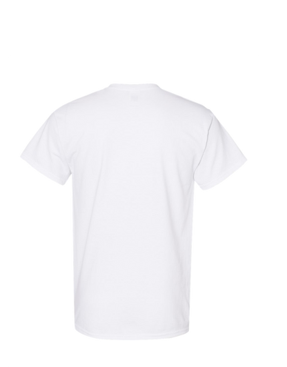 Black Widow on White T-Shirt, with Web